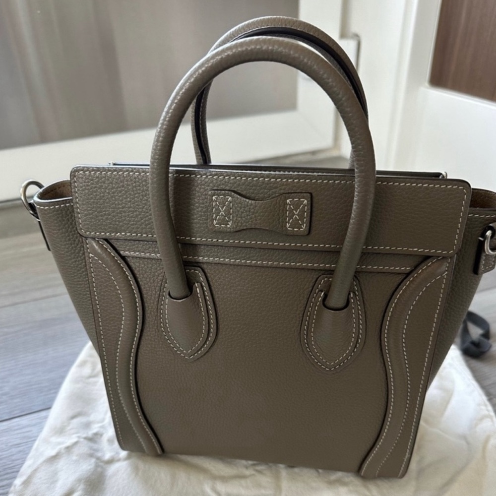 Celine Nano Luggage Tote Souris - Picture 5 of 8